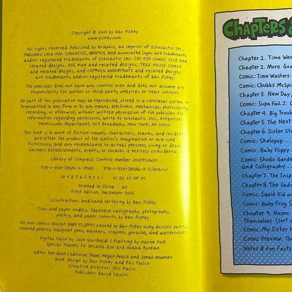 CAT KID: “Comic Club Perspectives” by Dav Pilkey Hardcover First Edition 2021 - Picture 3 of 3